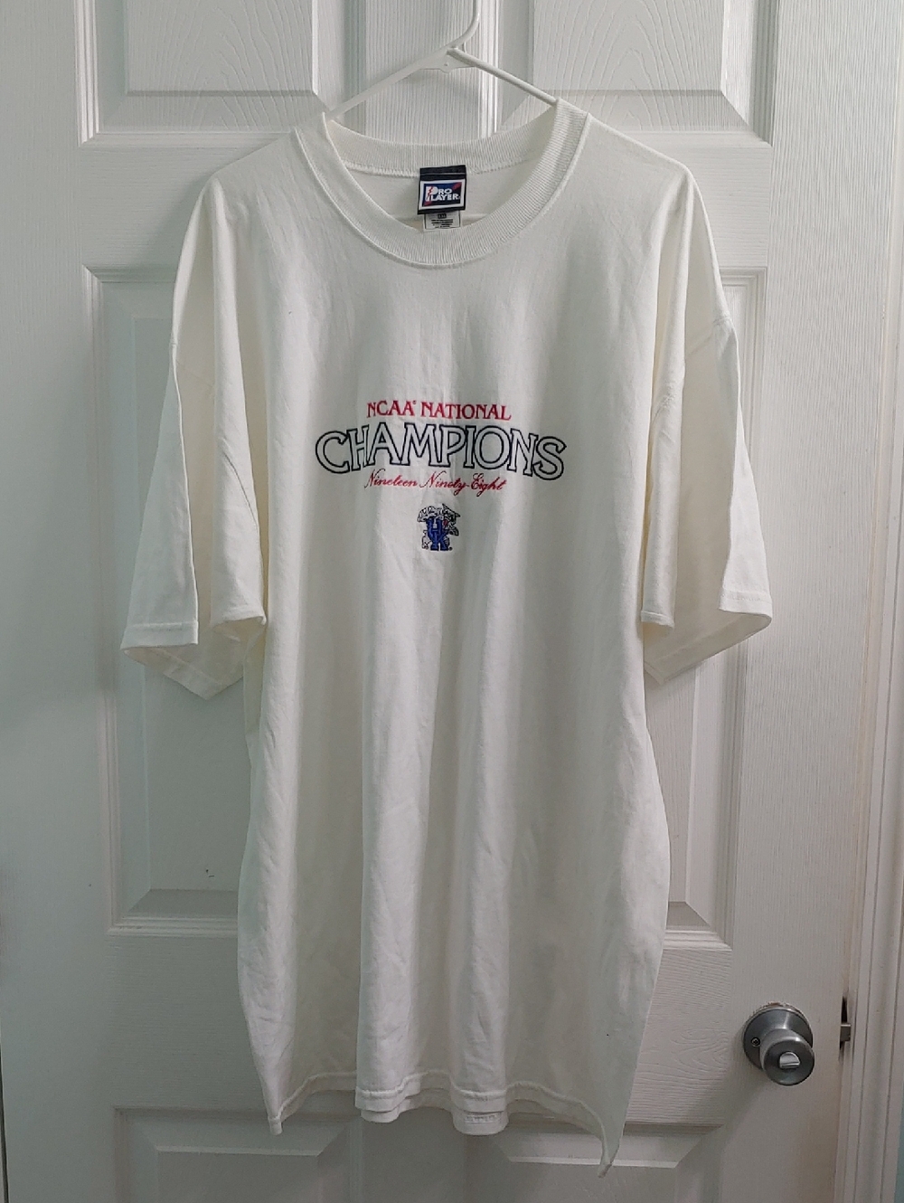 Vintage 90S UK T Shirt 1998 Wildcats NCAA Champions White Unisex Tee Size XXL